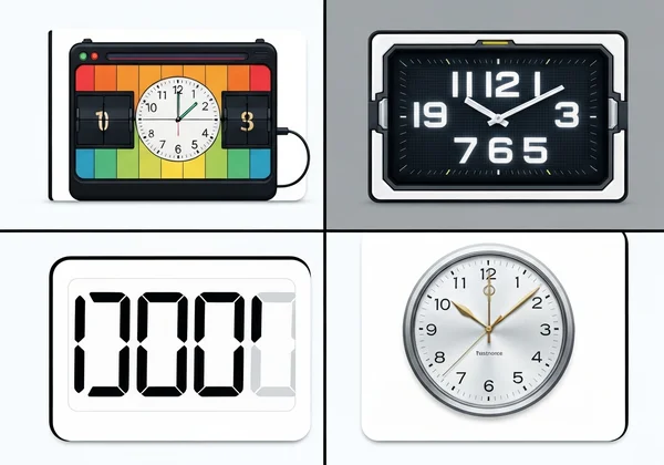 Collection of TimeScreen's different clock themes